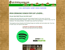 Tablet Screenshot of catdrinkingsongs.com